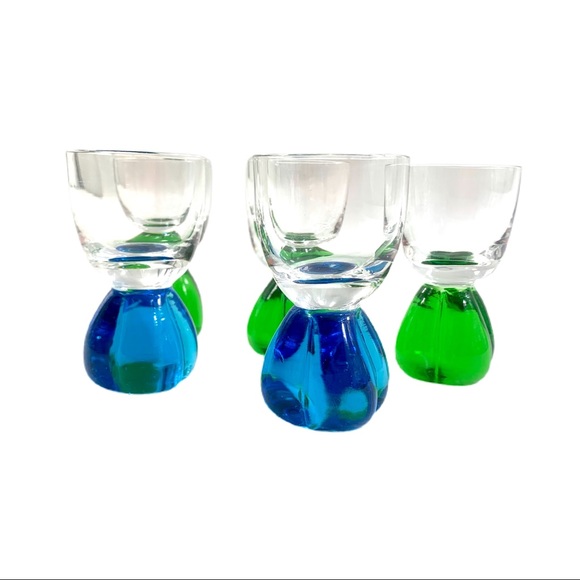 Vintage MCM Mad Men Cordial Shot Bar Glasses - Picture 4 of 7